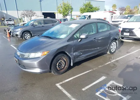 2012 Honda Civic Lx из США, поврежденный, VIN 19XFB2F53CE391868